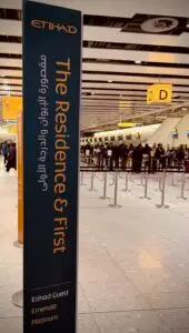 Heathrow signage for Etihad